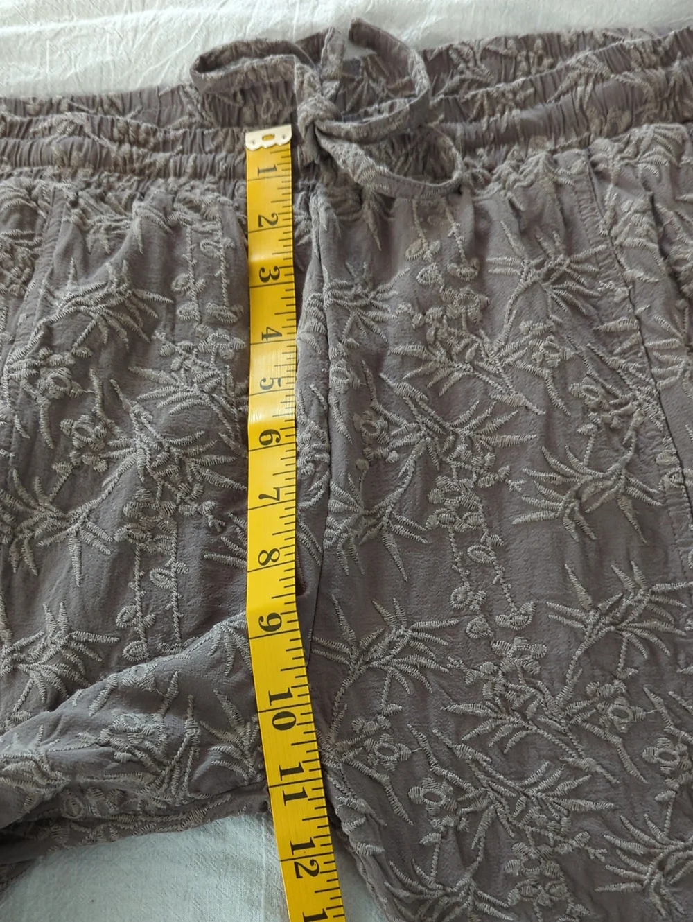 Johnny Was Pete Greta Ramble Cargo Jogger Pants Medium Gray Taupe Boho Utility - Picture 8 of 9